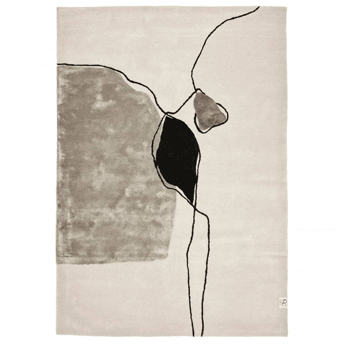Vloerkleed Abstract 250x350 Ivoor