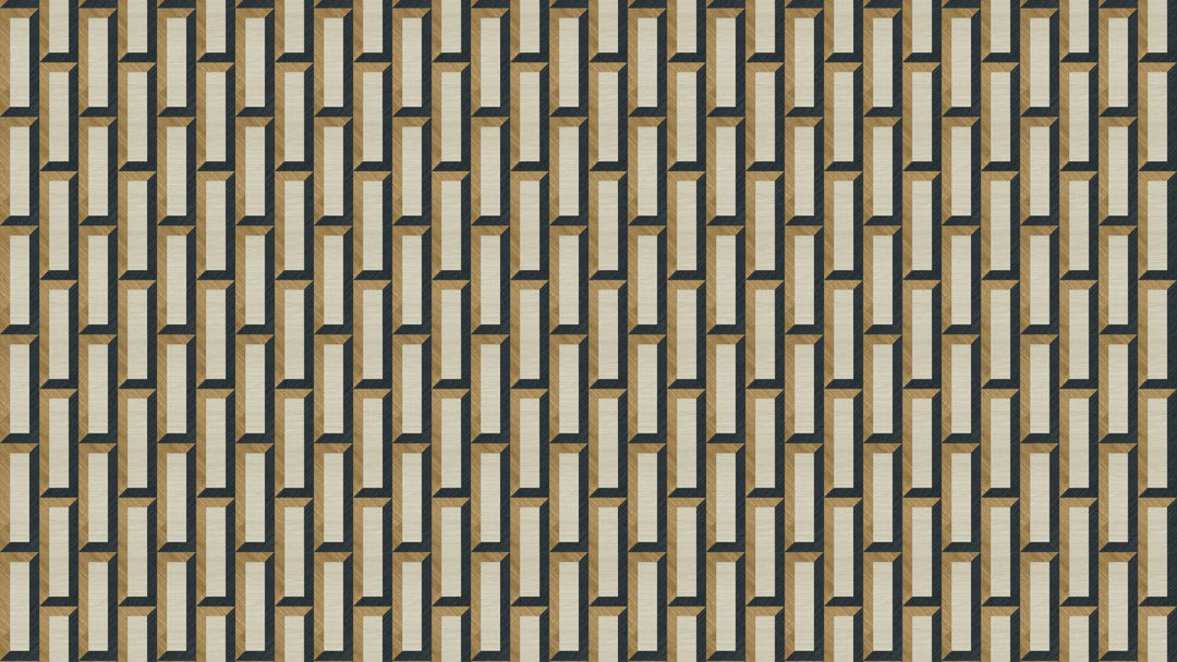 Arte Marqueterie behang Biseau Bronze Black 72723