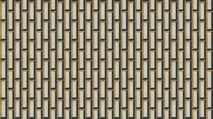 Arte Marqueterie behang Biseau Bronze Black 72723