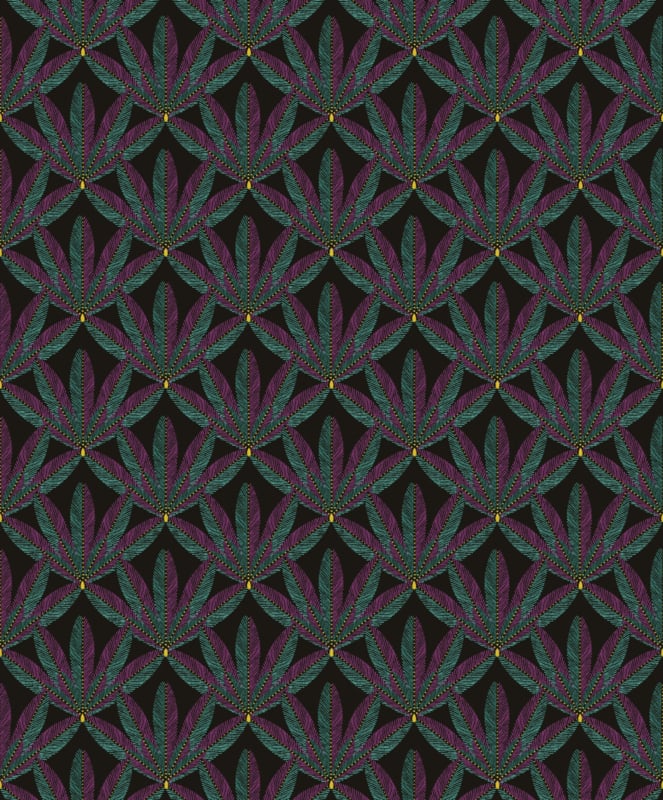 Khrôma Havana behang Plume Viridian HAV702