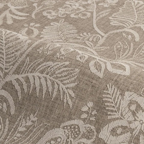 Casamance Broderies behang Pastel Tabac 76960406