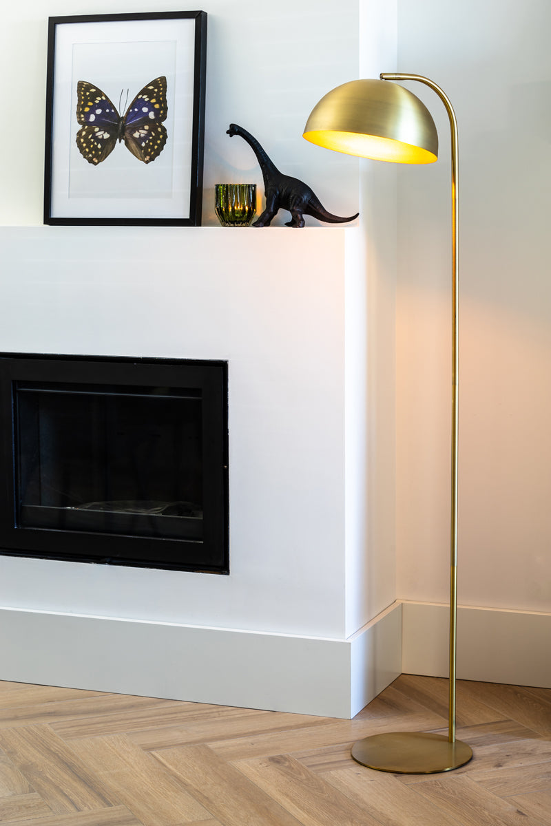 Vloerlamp Mette - Goud - 37x30x155cm