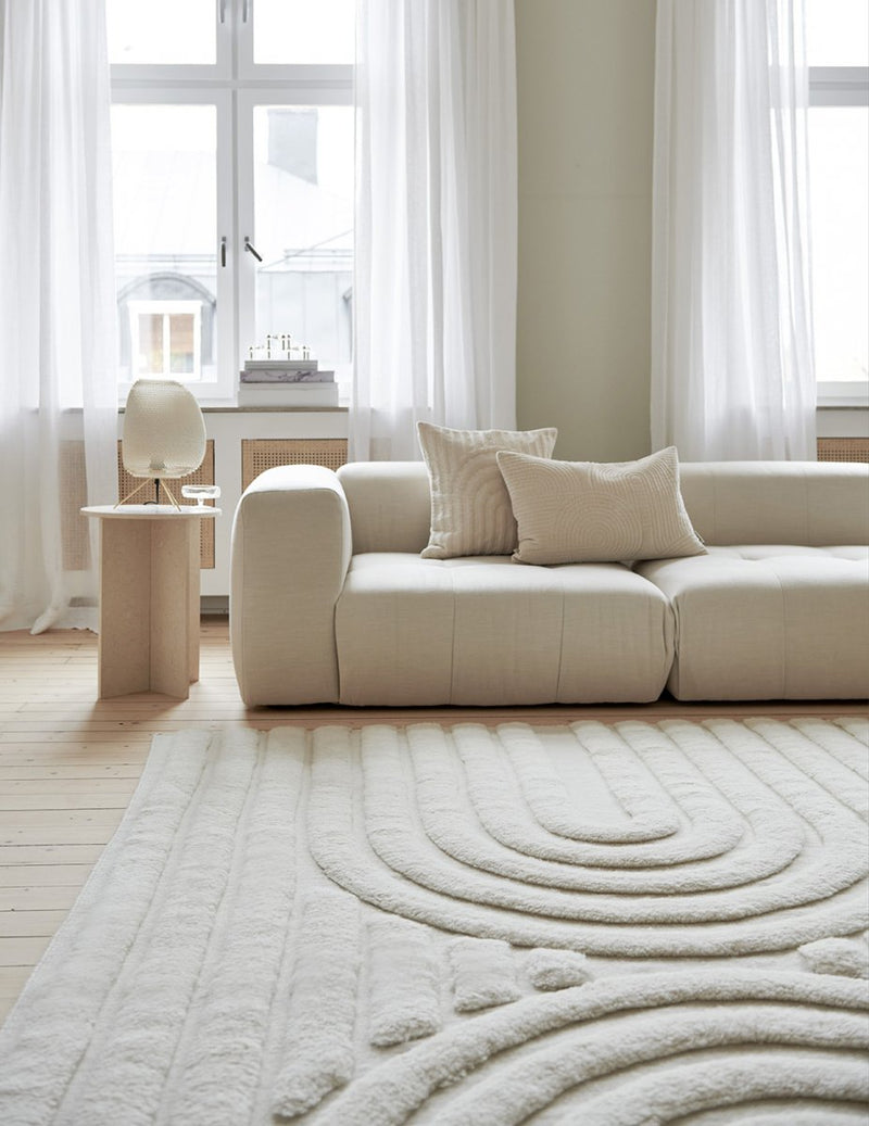 Vloerkleed curve 170x230 Ivoor