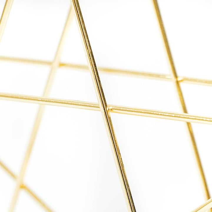 Theelichthouder - Ster - Metaal - Goud - 22x7x21cm