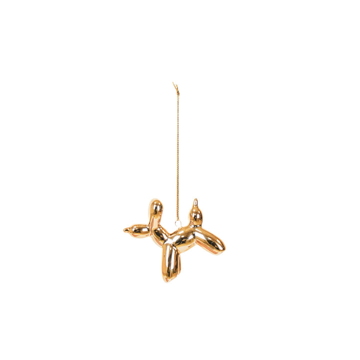 Ornament - Ballonnenhanger - Keramiek - Goud - 6,5x3x6cm