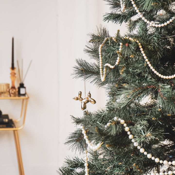 Ornament - Ballonnenhanger - Keramiek - Goud - 6,5x3x6cm