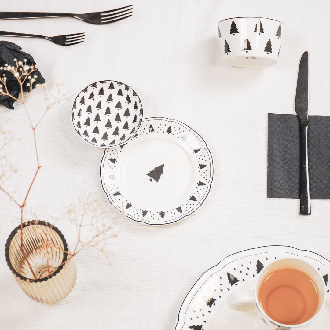 Bord - Kerstboom - Newbone China - 10x15x1,5cm