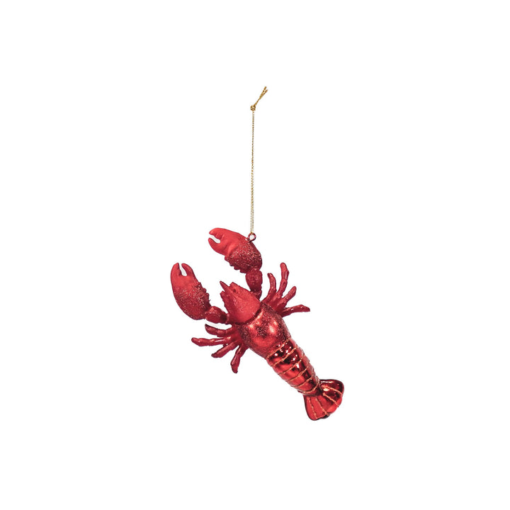 Kersthanger - Kreeft - Glas - 7,5x2,5x13cm