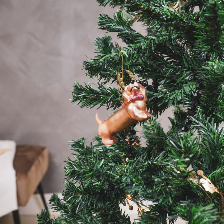 Kersthanger - Tackle - Glas - 10x4,5x8,5cm