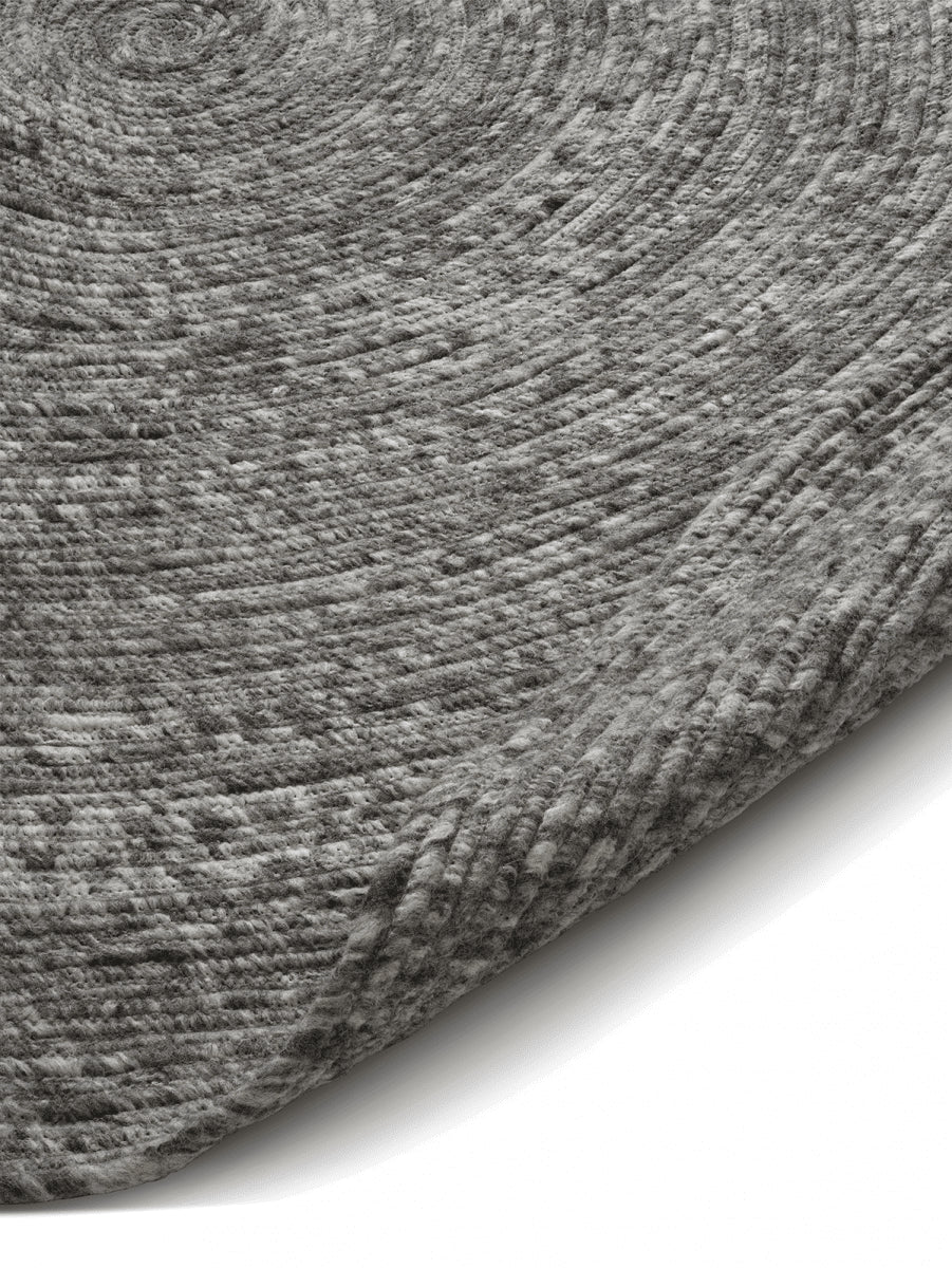 Merino Rond vloerkleed  Ø200 Grijs