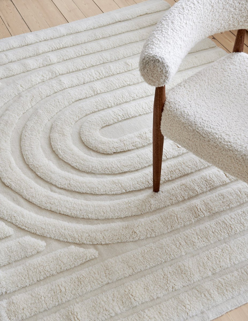 Vloerkleed curve 170x230 Ivoor