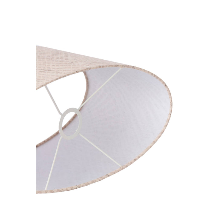 Lampenkap oval straight slim low 58-24-27 cm Stone beige