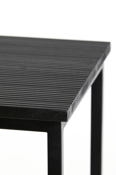 Pilaar 2 stuks BRYSON hout mat zwart