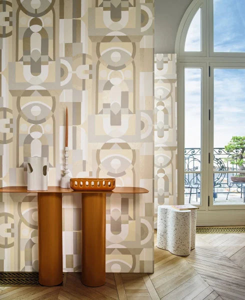Casamance Faubourg Des Lumieres behang Vitrail 76250100