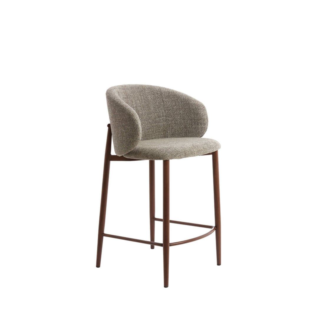 Barkruk 57x55x94 cm ALUKO zwart-licht bruin+bruin