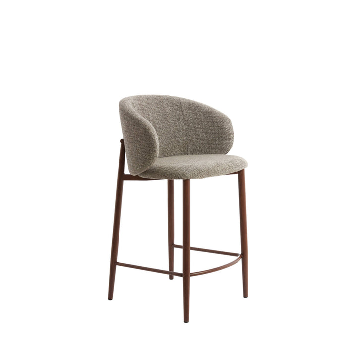 Barkruk 57x55x94 cm ALUKO zwart-licht bruin+bruin