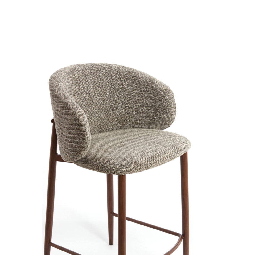 Barkruk 57x55x94 cm ALUKO zwart-licht bruin+bruin