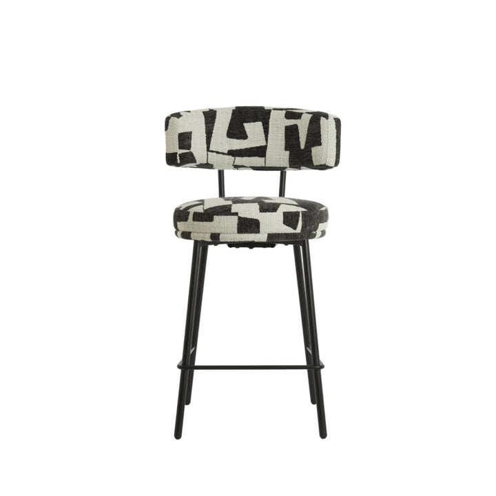 Bakruk  52,5x51x93 cm HARVIE cream-black+matt black