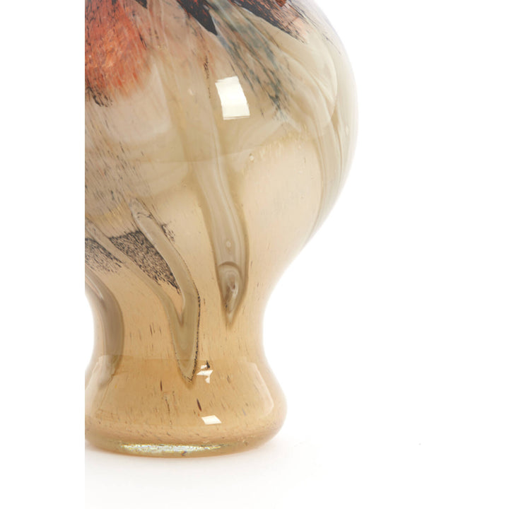 Light & living vaas Jorven glas red+taupe 19 x 40 cm