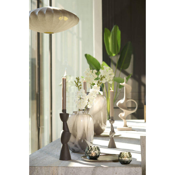 Vaas Kobala glass grey cream