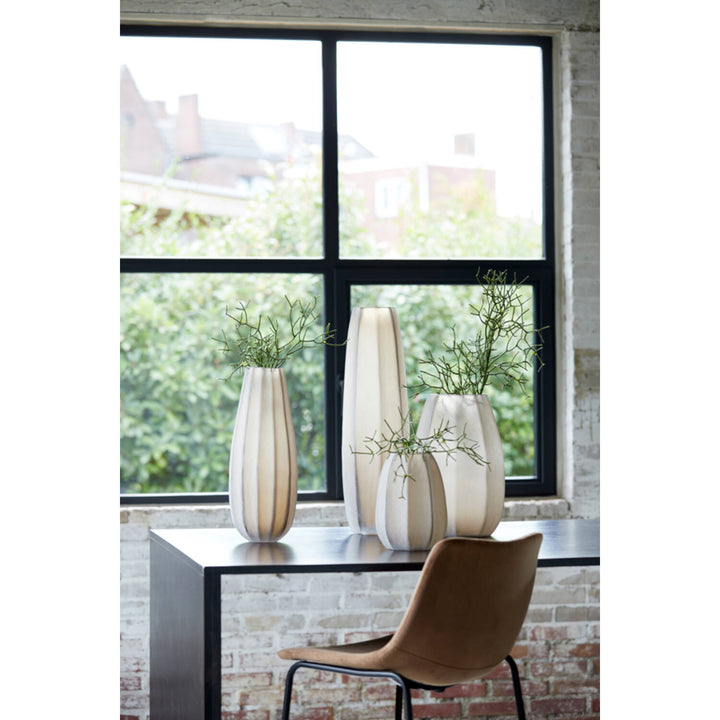 Light & living vaas Bradley glas lichtbruin 17x23,5 cm