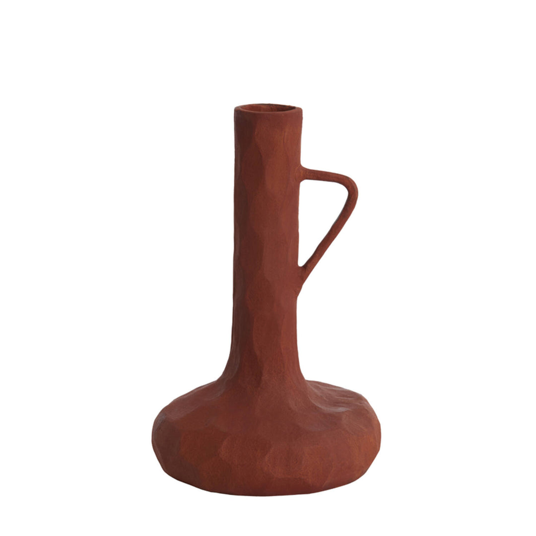 Vaas deco Ø25x39 cm CINGOLI steenrood