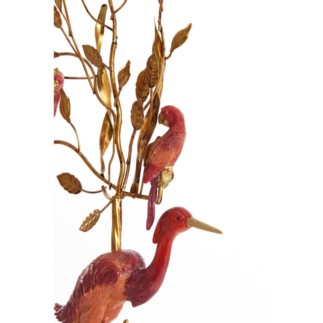 Kandelaar 22x11x44 cm HERON bordeaux+brons