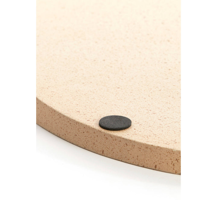 Schaal Ø40x1,5 cm MAES zand+licht bruin gespikkeld