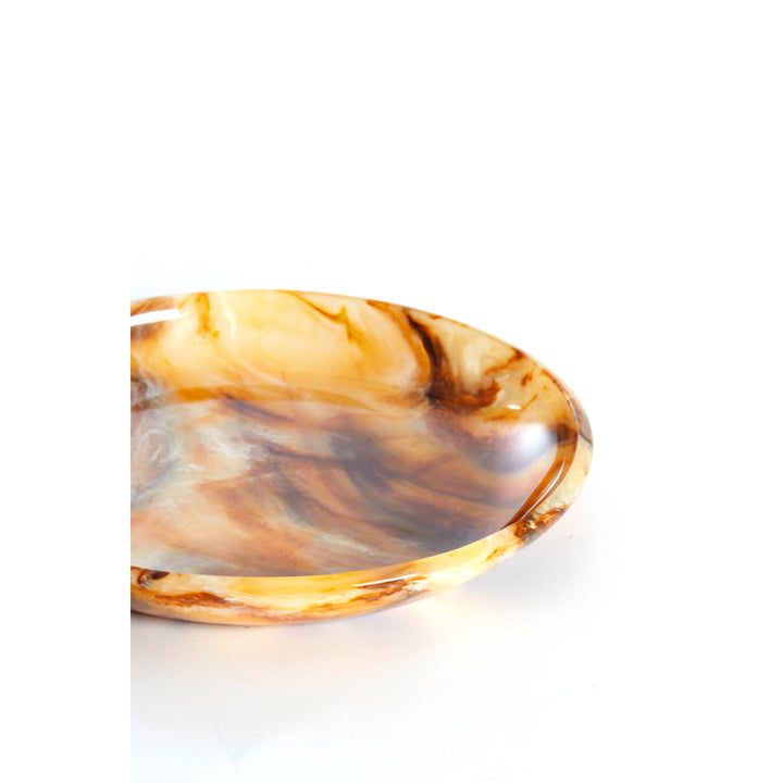 Light & living schaal Belawan glas bruin 34 x 6 cm