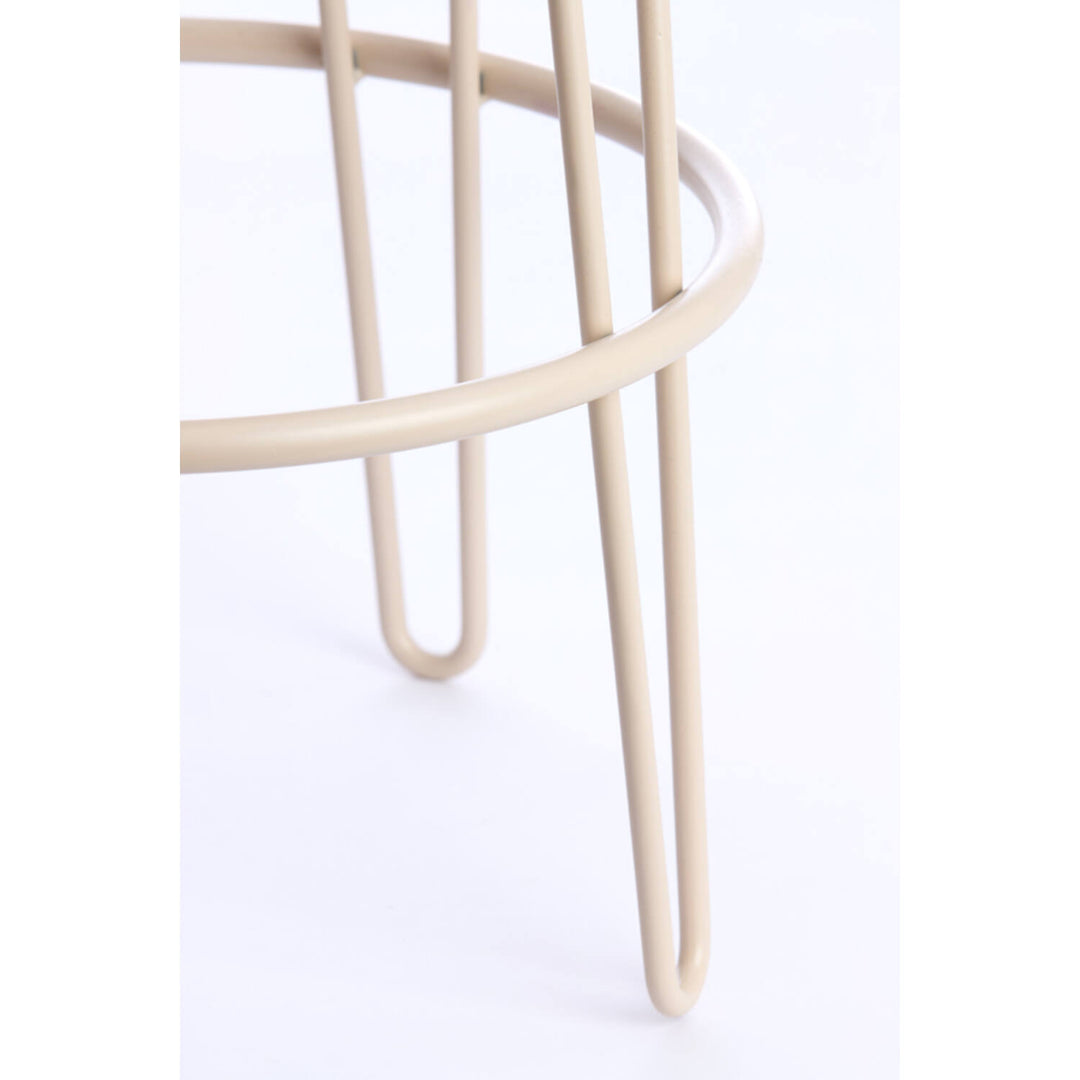 Light & Living barkruk Alice bouclé cream + cream