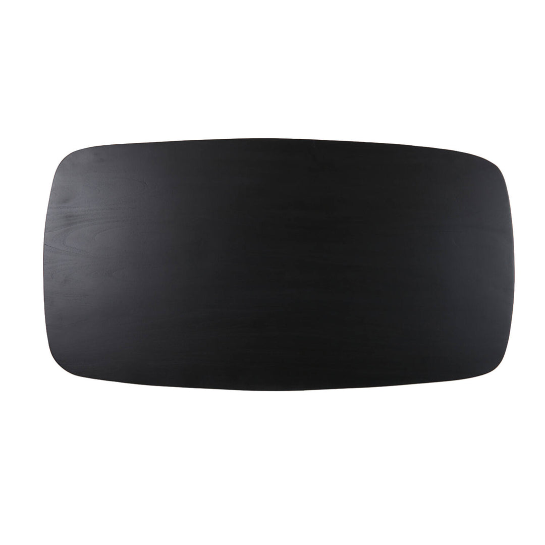 Salontafel QUENZA acacia hout mat zwart