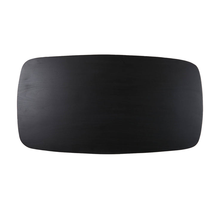 Salontafel QUENZA acacia hout mat zwart