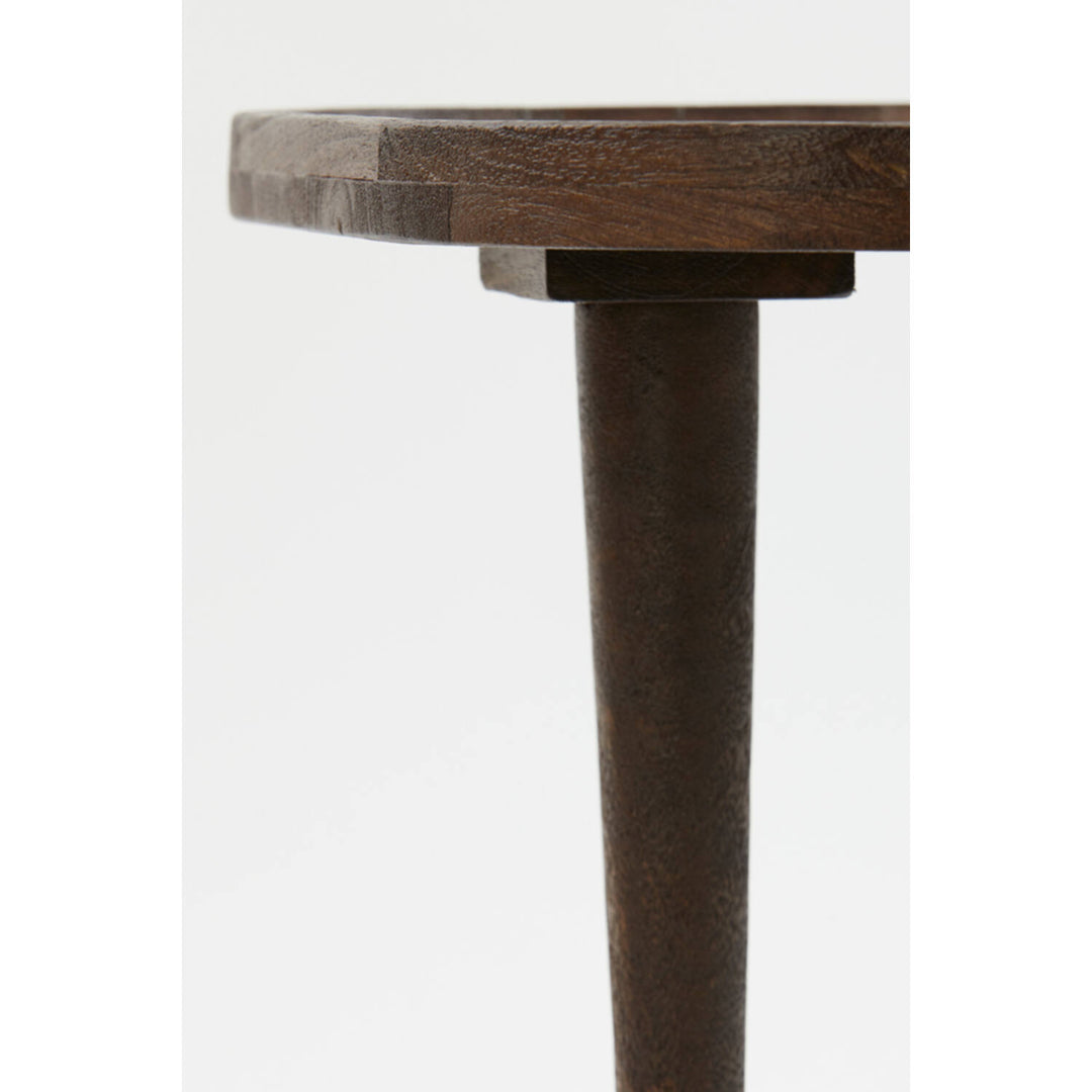 Bijzettafel Light & Living Mazabe hout mat roodbruin