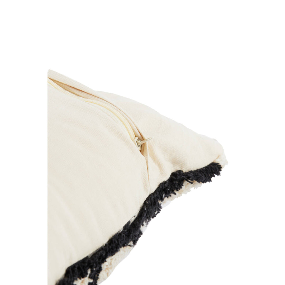 Kussen 45x45 cm PIRNA naturel-zwart