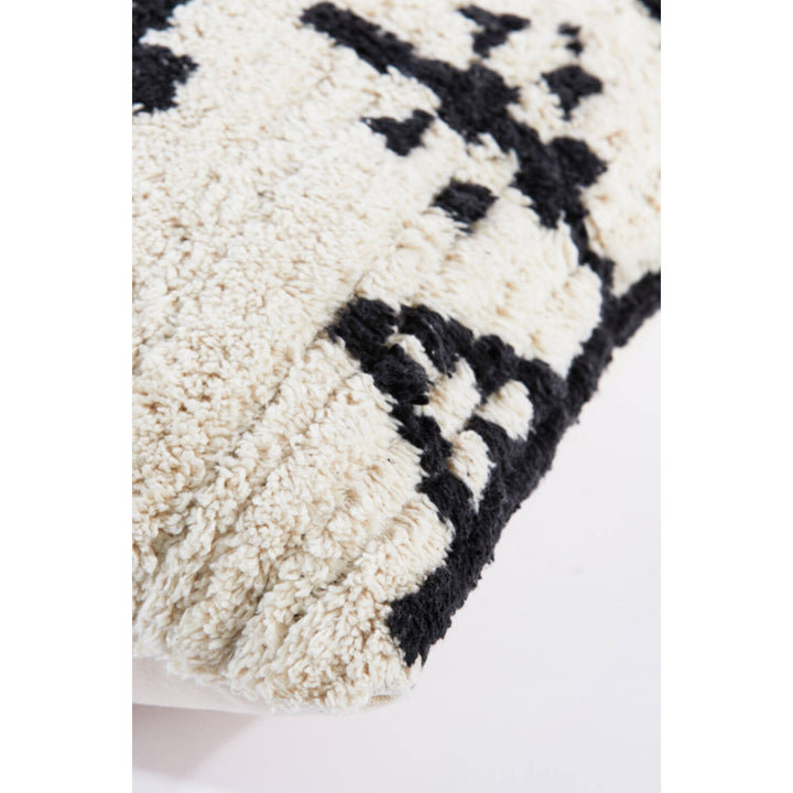 Kussen 45x45 cm PIRNA naturel-zwart