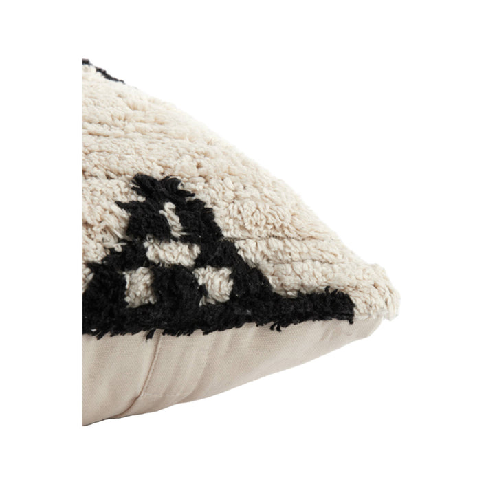 Kussen 45x45 cm PIRNA naturel-zwart