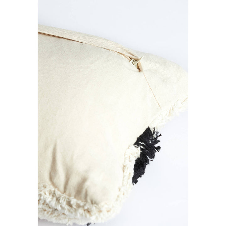 Kussen 60x30 cm FULDA naturel-zwart