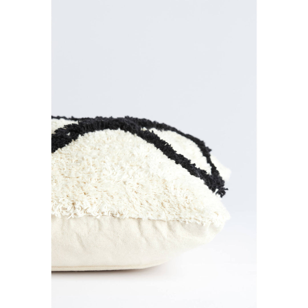 Kussen 60x30 cm FULDA naturel-zwart