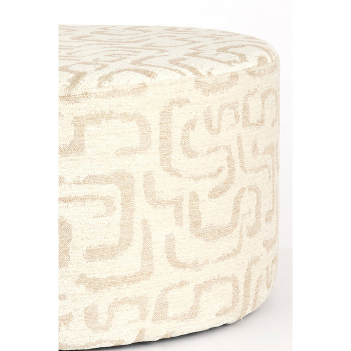 Pouf 68x68x35 cm LIBERIA beige+sand