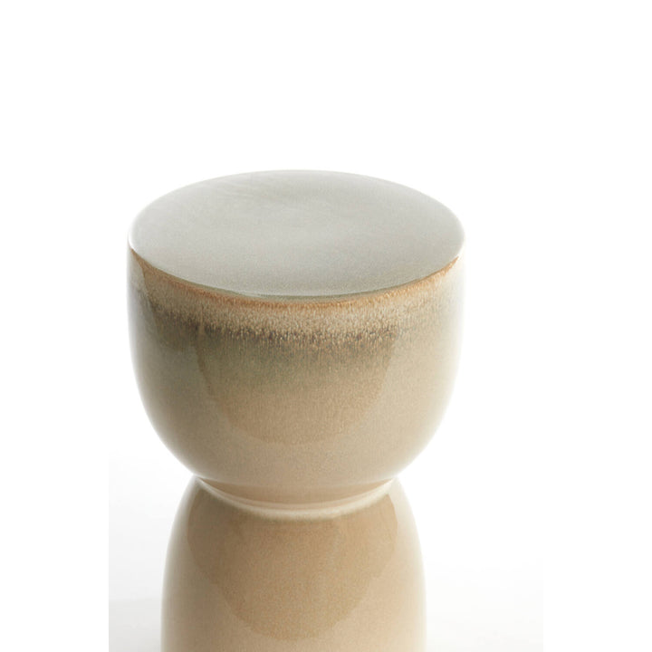 Kruk Ø28,5x42 cm FINCA keramiek glans crème