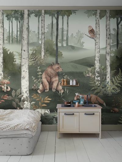 Boras Newbie Wild Forest Mural 6943