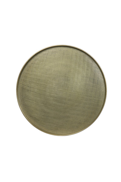 Salontafel Popeta - Antiek Brons/Zwart - Ø60cm