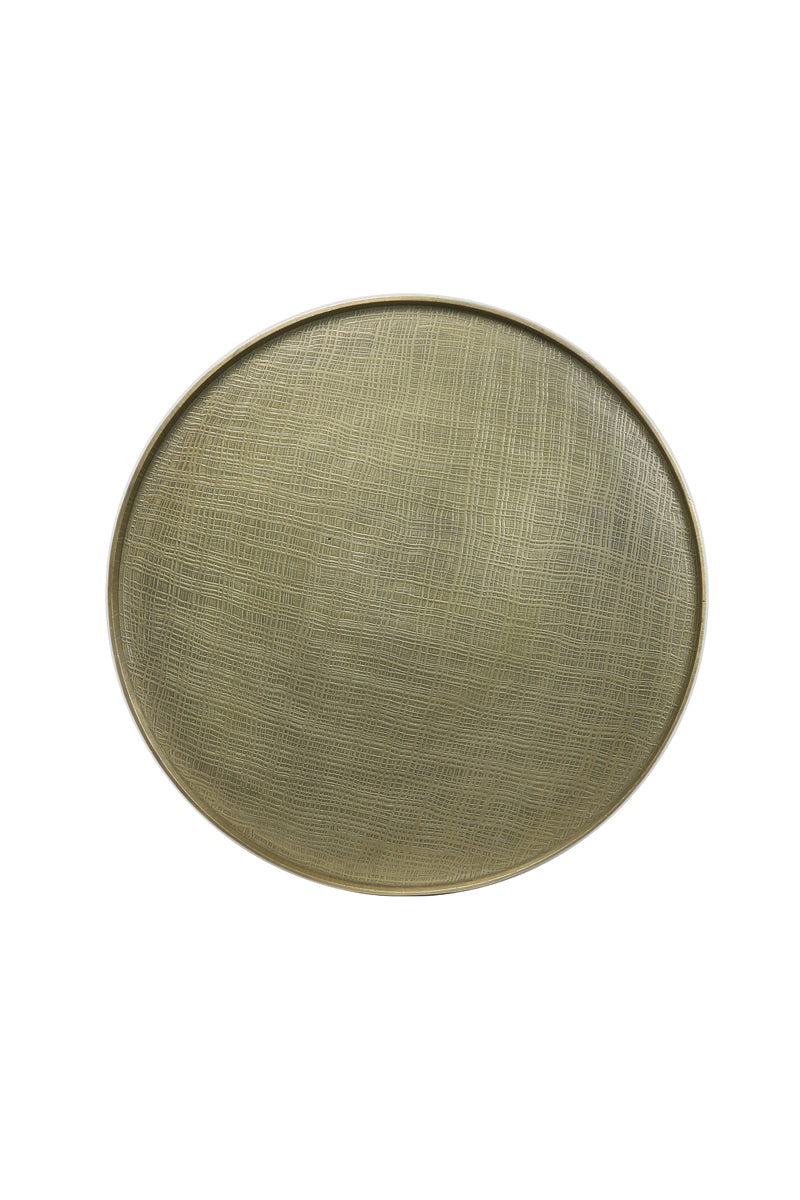 Salontafel Popeta - Antiek Brons/Zwart - Ø60cm
