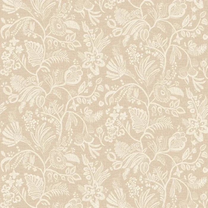 Casamance Broderies behang Pastel Sable 76960202