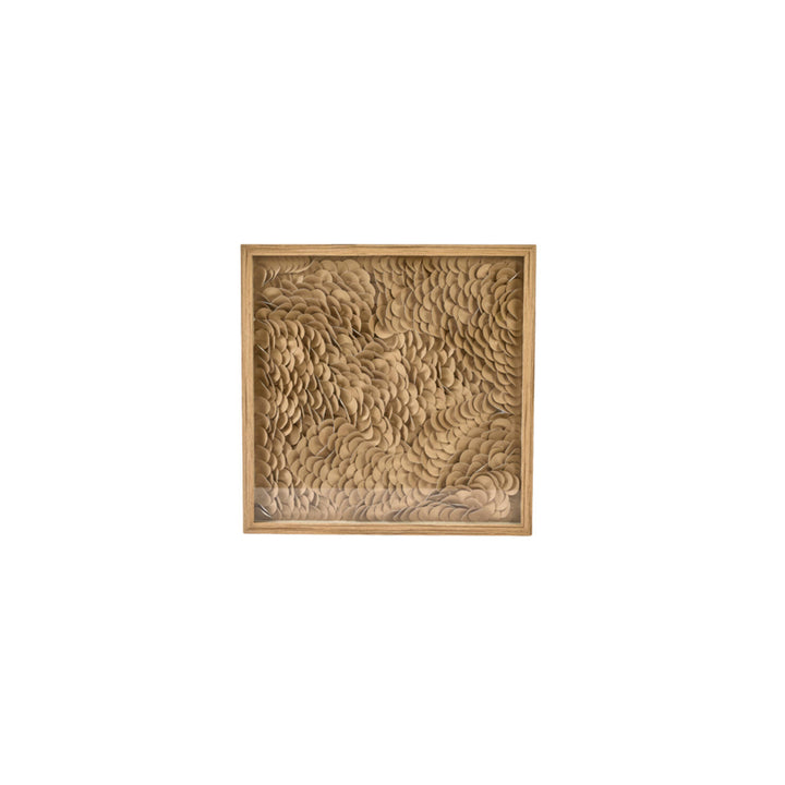 Wand ornament 60x4x60 cm XELHU sand+natural