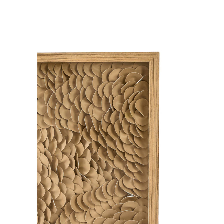Wand ornament 60x4x60 cm XELHU sand+natural