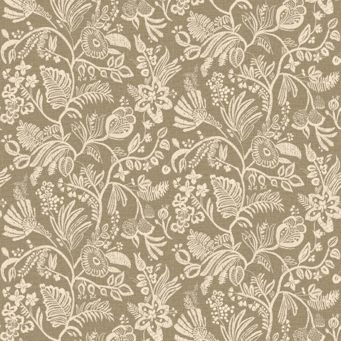 Casamance Broderies behang Pastel Kaki Clair 76960916