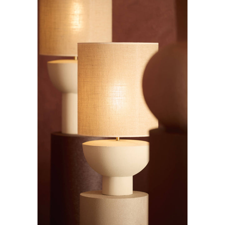 Lamp base Ø31x25 cm ISMARA matt cream