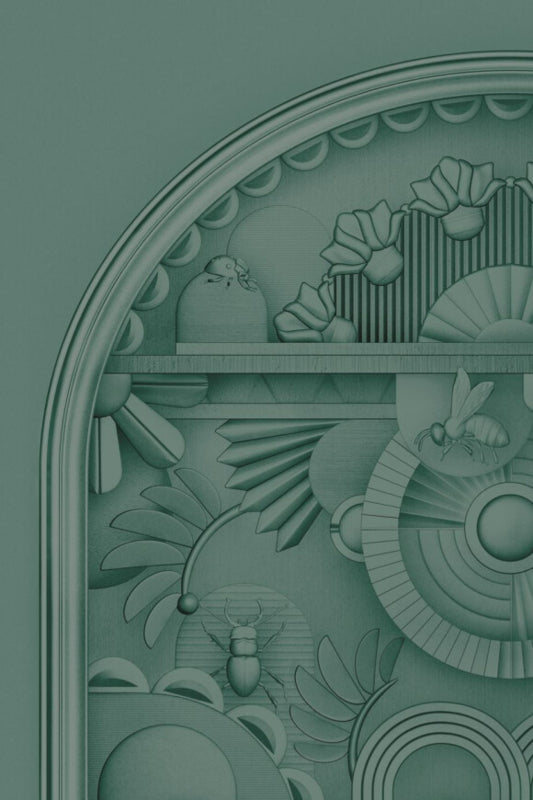 Arte Moooi Greenhouse Gathering Window Forest Green MO5057