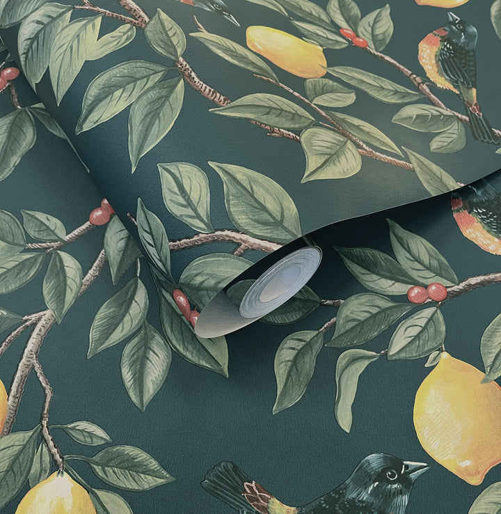 Dutch First Class Tales of the Manor behang Ponderosa Teal 91891